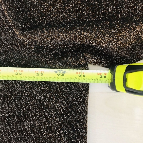 Rebel Wilson X Angels Black/Metallic Bronze Knit Top BE THANKFUL FOR THIS 2X EUC - Picture 4 of 9